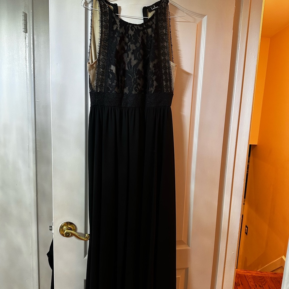Beautiful black tie dress for wedding
